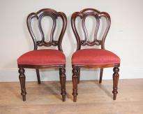 Chippendale Table & Victorian Dining Chairs Set  