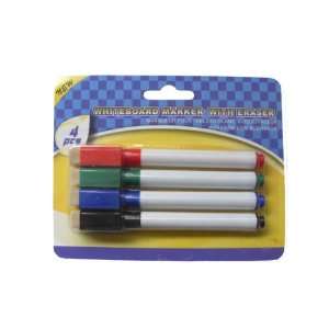  Dry Erase Markers, Pack Of 4 With Erasers jpseenterprises 