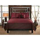pem america barclay king quilt with 2 shams chocolate red