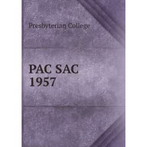  PAC SAC 1957 Presbyterian College Books