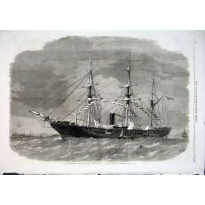 Federal Ship Tuscarora Civil War America 1862