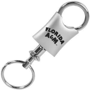  NCAA Florida A&M Rattlers Brushed Metal Valet Keychain 