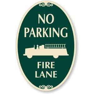  No Parking Fire Lane (fire truck symbol) Designer Signs 