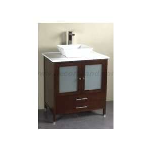Ronbow CC1099 F08 30 Bathroom Vanity Set W/ Square Ceramic Vessel 