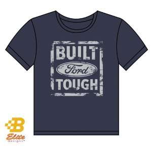  Built Ford Tough Distressed Look Youth Tee Denim Heather X 