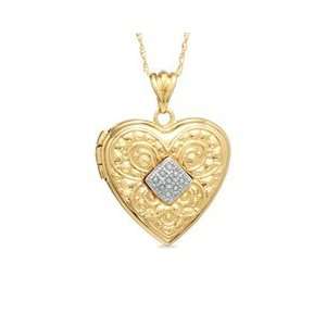  Gordons Jewelers Heart Ornate Locket in 10K Gold earring 