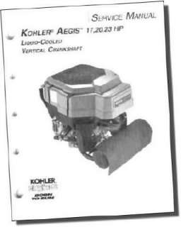 Genuine KOHLER Small Engine REPAIR Manual V  Twin Aegis 17   23 HP TP 