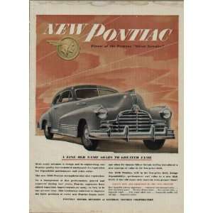   , Finest of the Famous Silver Streaks  1946 Pontiac Ad, A2700