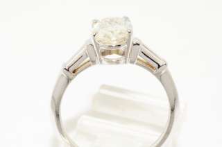 18000 1.69CT 3 STONE OVAL CUT DIAMOND ENGAGEMENT RING SIZE 6.25 