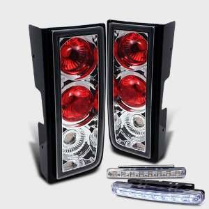  Eautolights Hummer H2 Clear Replacement Tail Light Lamps 