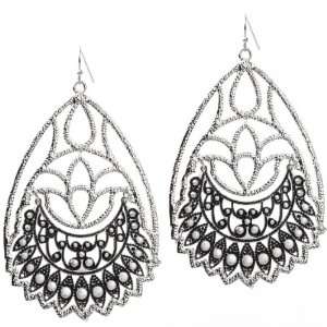 Cute Exotic and Mystical Dangle Earrings in Silver Tone