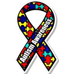  Autism Awareness Ribbon Bumper Sticker Decal Everything 