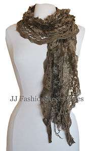 Fall/Winter Pretty Lightweight Knit Scarf with fringes   4 colors 