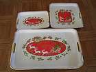 vintage christmas trays  