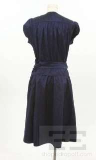 Calypso St. Barth Midnight Blue Silk Wrap Dress Size Large  