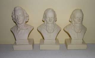 Composer busts Brahms Mendelssohn  
