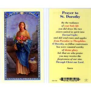  Prayer to St. Dorothy Holy Card (800 590)   10 pack (E24 