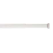 Essential Home Oval Spring Tension Rod, White 