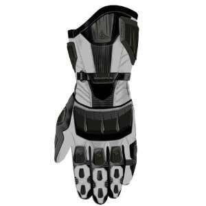   Black and Silver Motorcycle Gauntlet Gloves   Size  2XL Automotive