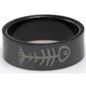   Bone Design Stainless Steel Ring by BodyPUNKS (RBS 013), in 8.5 (US