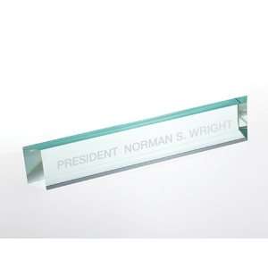  Jade Glass Nameplate 