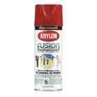 krylon k02328001 fusion for plastic spray paint gloss red pepper