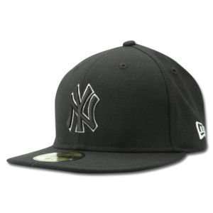   New York Yankees Kids Youth MLB Black and White Hat