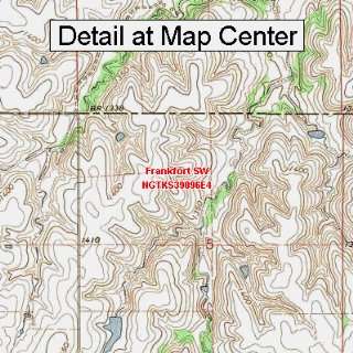  USGS Topographic Quadrangle Map   Frankfort SW, Kansas 
