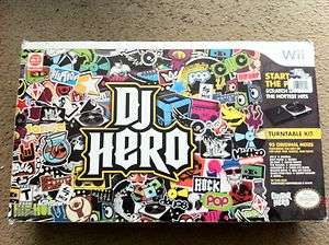 Nintendo Wii DJ Hero Bundle with Turntable(opened box)  