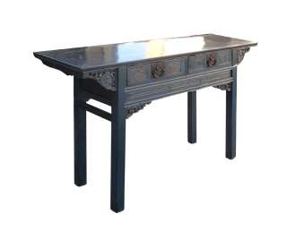 Blue Chinese Antique Butterfly Style Desk Altar Table WK2111  