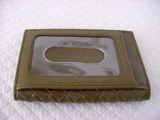 BOTTEGA VENETA Woven Leather Card Holder NEW /box  