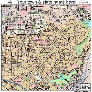  Street & Road Map of Tustin Foothills, California CA 