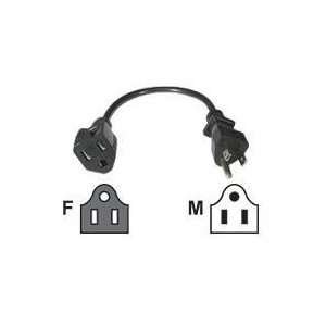  1ft Power Extension Cord Electronics