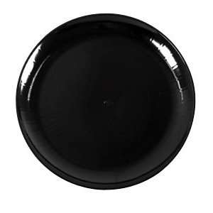 WNA Comet A916BL Checkmate 16 Round Catering Tray   Black 5 / Pack 