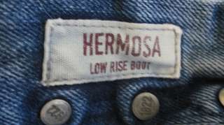 HOLLISTER Hermosa Low Rise Boot Distressed Buttonfly Jeans Sz 28x30 