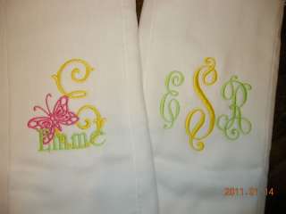 Carrie ♥ 3 Personalized BURP CLOTH ♥ Baby Shower Gift  