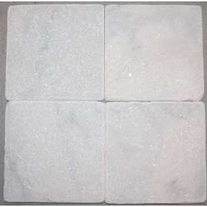  6x6 White Marble Carrera Tumbled Tile Stone Mesh Mosaic 