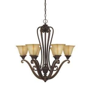   Olympia 6 Light Chandelier Imperial Walnut 81186 IW