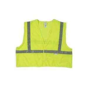  Jackson Safety Lime W/Slvr Safety Vest Large Cl2 9121212 
