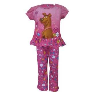   Pajamas for girls (2T) Scooby Doo Ruh Roh Babydoll Pink Pajamas for