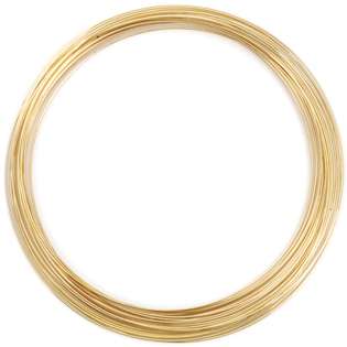 wmu gold plated memory wire necklace 5 oz pkg approx