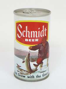 1960s 1+ Schmidt Beer Ice Fishing House Yellow Band Continental 460 T 
