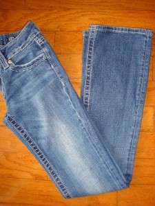   ME JEANS LOWRISE BOOT FLAP POCKETS LARGE PICK STITCHES SIZE 26 33