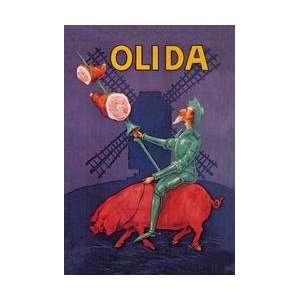  Don Quixote Riding a Pig 20x30 poster