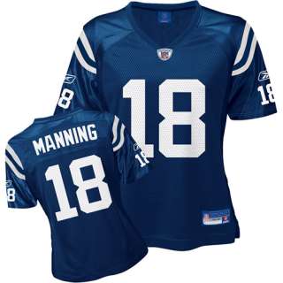 Reebok Indianapolis Colts Peyton Manning Womens Replica Team Color 