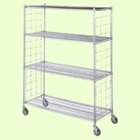 WIRE PRODUCTS INC Linen Cart and Shelving Unit Enclosures 2/Pack 