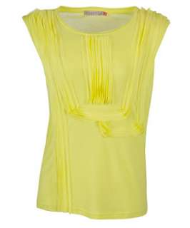   (Yellow) Limited Chiffon Frill Jersey T Shirt  241513385  New Look