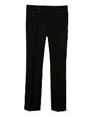 Black (Black) Teens Black Stretch Bootleg Trousers  251718701  New 