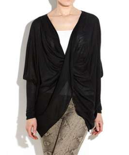 Black (Black) QED Twisted Front Batwing Jumper  233847901  New Look