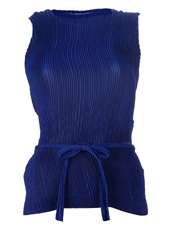 ISSEY MIYAKE   pleated vest and skirt set